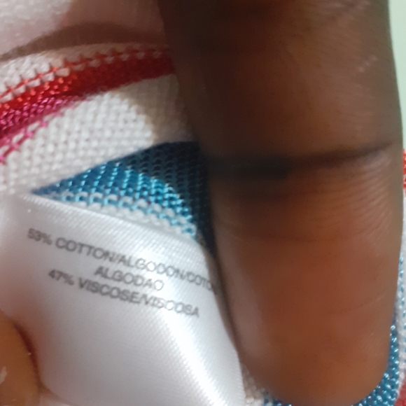 Knitted Blouse Multicolour Rainbow Short Sleeve Knit Top  MEDIUM - Picture 4 of 4